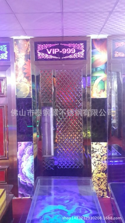 河北不銹鋼門板凹凸鋼板會所KTV常用壓花門板KTV包廂門門板008