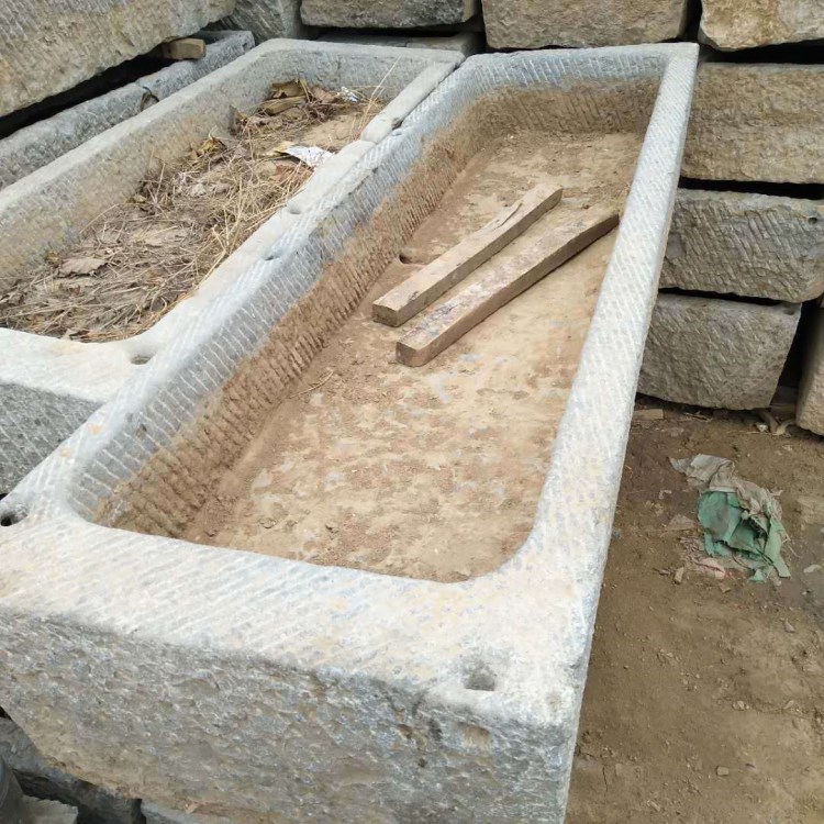 民間老石槽 老牛槽量大供應 時間久的石槽石磨流水組合