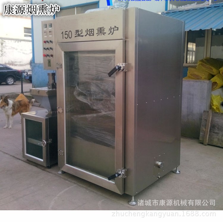 直銷燃氣加熱煙熏爐  全自動煙熏烘干生產(chǎn)線  諸城市康源食品機械