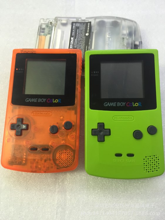 GBC原裝換殼彩機  GBC 原裝二手翻新機器 透明 橙色 綠色 黑色