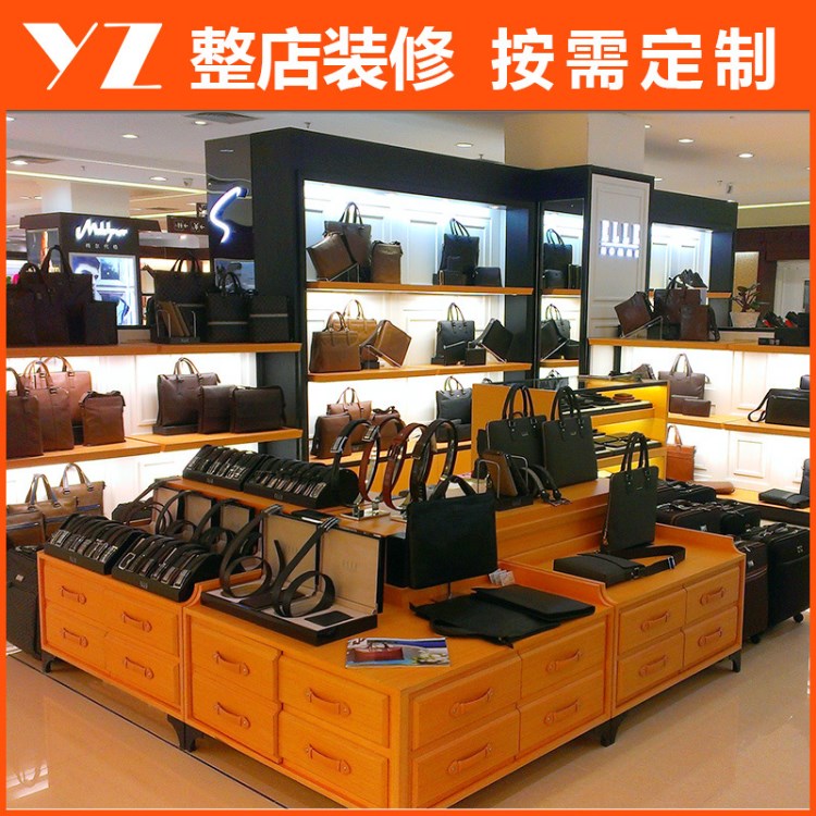 高端定制皮鞋皮具展柜門店商場(chǎng)皮鞋皮包展示柜設(shè)計(jì)拆卸式展示架