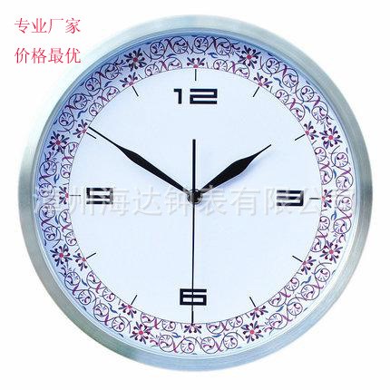 廠家直銷簡約金屬石英鐘 12寸時(shí)尚辦公室掛鐘客廳掛墻鋁鐘