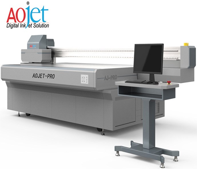 客户推荐 傲杰AJ2512-PRO 高精UV平板喷绘打印机 瓷砖3D打印机