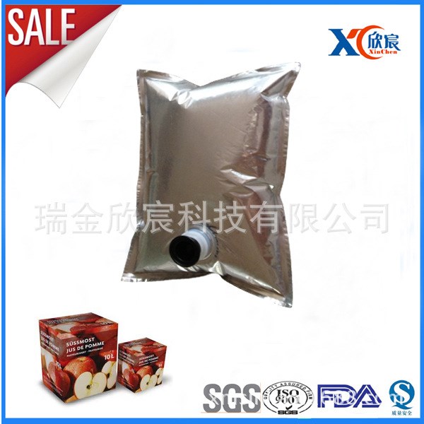 欣宸牌 食品級(jí)PE包裝 蘋果汁包裝袋  無塑化劑無菌盒中袋