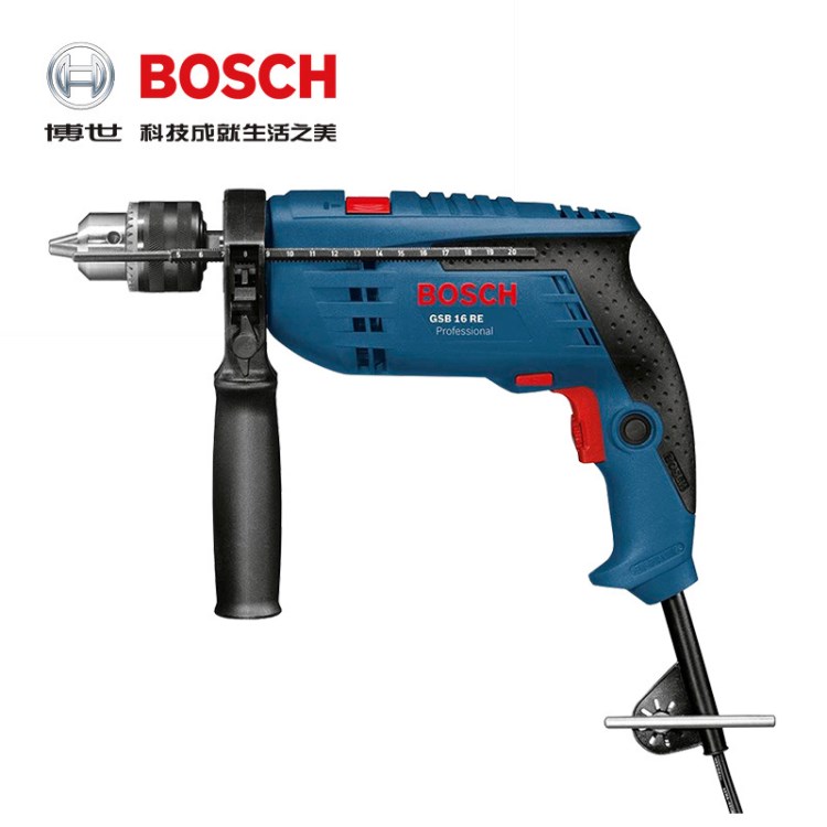 Bosch博世手電鉆GSB16RE沖擊鉆家用電動(dòng)工具小電錘多功能電轉(zhuǎn)槍