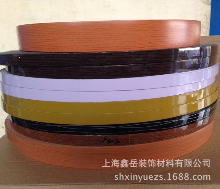 廠家生產(chǎn)家具封邊條pvc 生態(tài)板封邊帶 出口質(zhì)量顏色規(guī)格