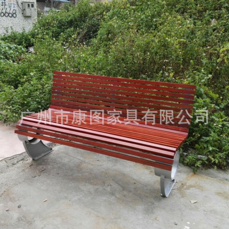 街道休閑公園椅 商業街長凳子 景區休息座椅 防腐木休閑凳批發