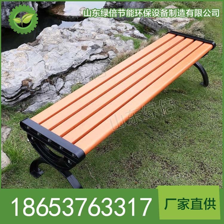 戶外休閑椅,無靠背公共排椅,塑木靠背公園椅,防腐木椅，公園椅