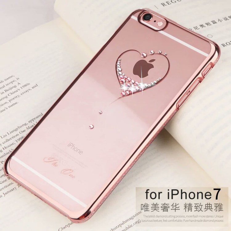 金締斯Iphone7鑲鉆手機(jī)殼系列土豪金品牌女鑲鉆外殼蘋果7手機(jī)殼8