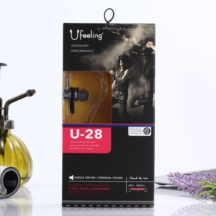 Ufeeling U-28 入耳式重音立體聲 線控雙系統(tǒng)通用手機 金屬耳機