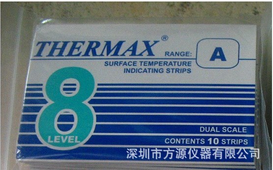 8格A型 熱敏試紙 英國THERMAX溫度美 37-99度TMC 測溫紙 溫度紙