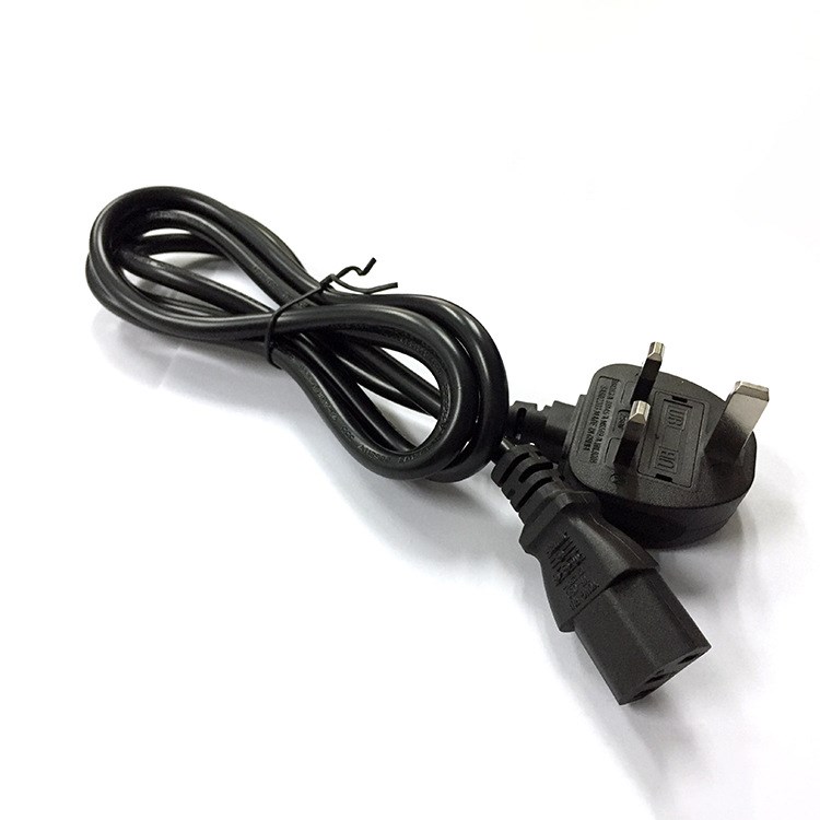 三芯英規帶品字尾電源線    英標電源線  廠家供應