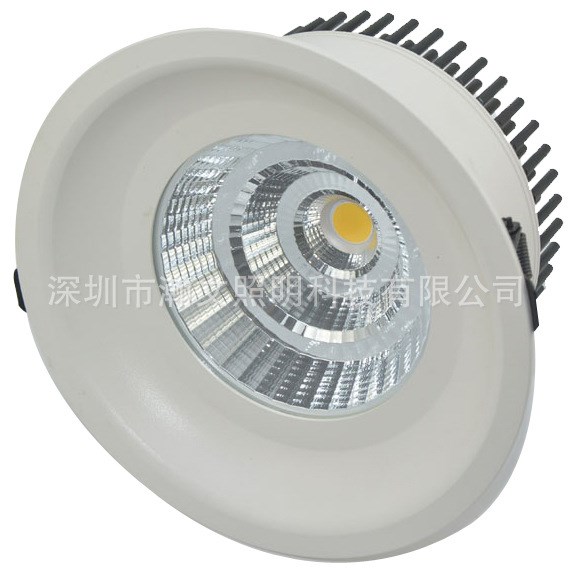 COB筒燈 8寸筒燈 40W 可定制50W筒燈 晶元COB 隔離驅動 led筒燈