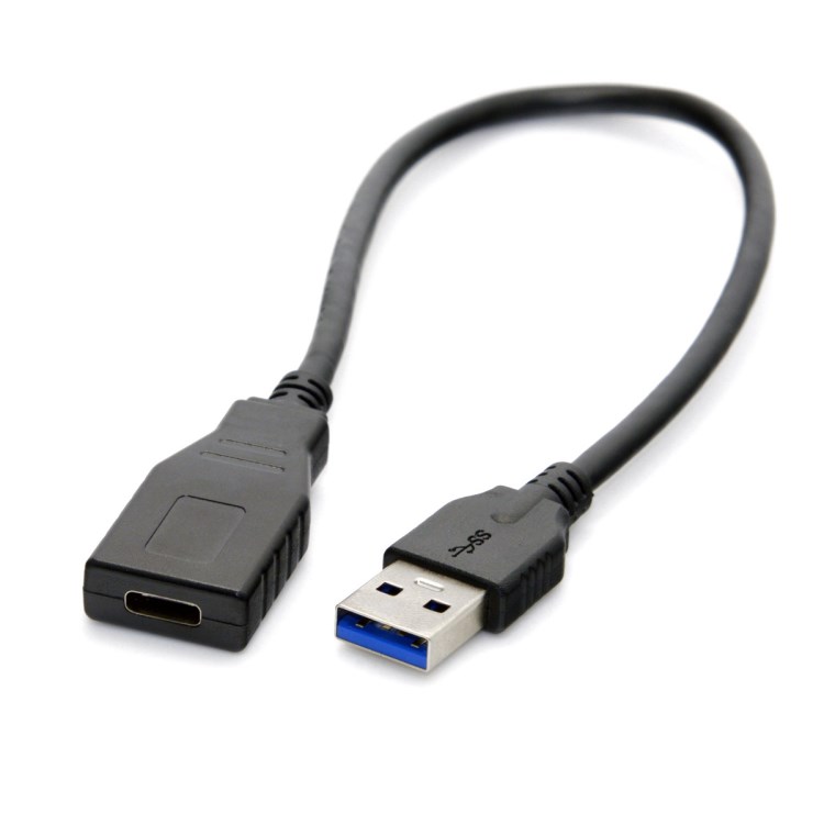 UC-323 USB3.0公對(duì) Type C USB-C母對(duì)3.0公硬盤充電數(shù)據(jù)轉(zhuǎn)接線