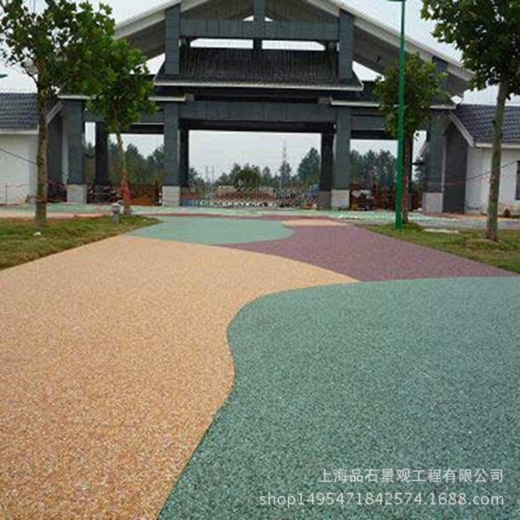 旅游區透水混凝土應用 透水混凝土組成材料有些 透水混凝土結構