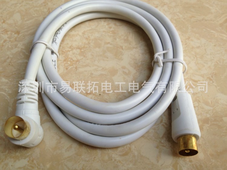 有線電視用戶線機頂盒連接線TV視頻線射頻線 閉路線轉(zhuǎn)英制F頭公制