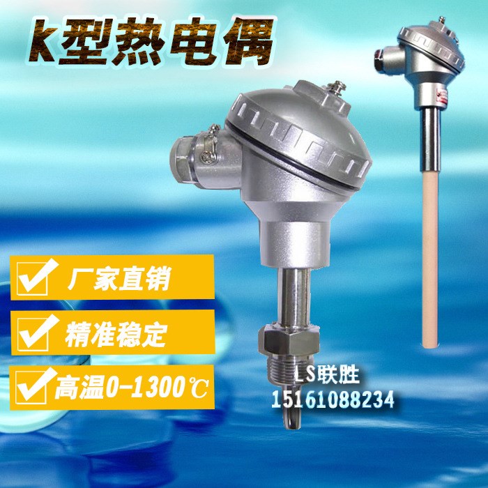 廠家 不銹鋼/剛玉 WRN-130/230 測量高溫爐 溫度 鎧裝 K型熱電偶
