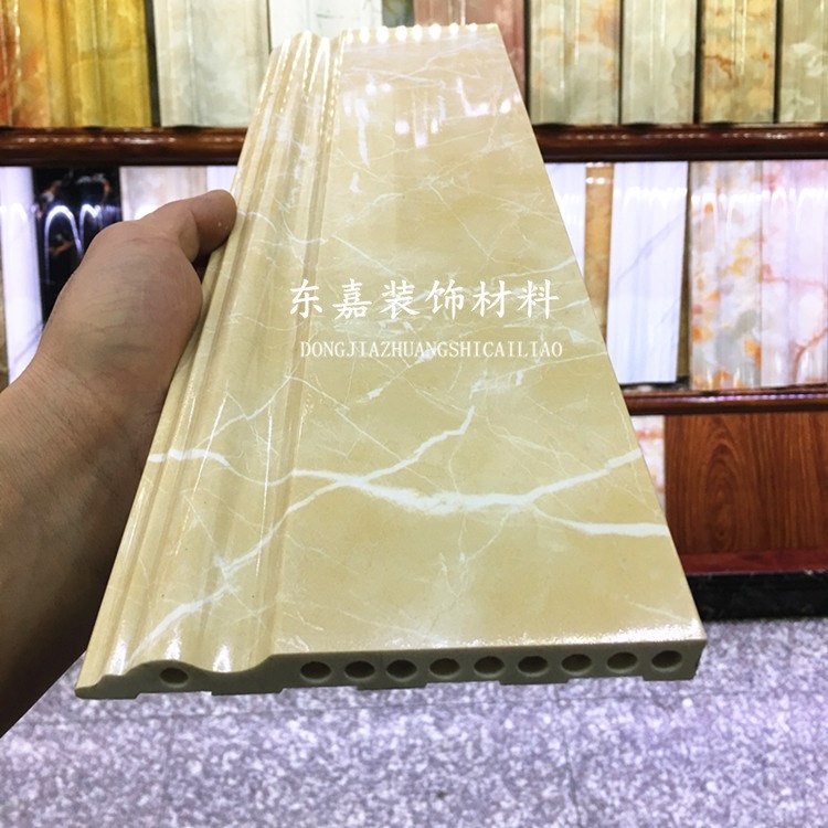 厂家直销石塑踢脚线欧式仿大理石地脚线木地板瓷砖墙角地砖脚线边