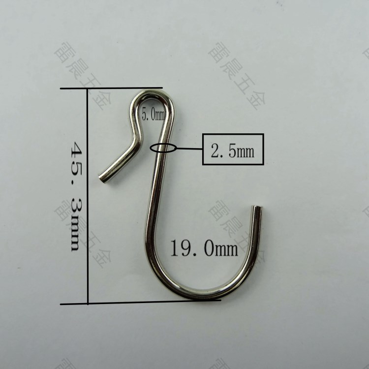 廠家直銷加固型燕尾S鉤卡扣S型掛鉤電鍍鎳色s勾掛鉤 多功能可定制