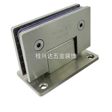 玻璃門合頁90 浴室夾玻璃門夾淋浴房雙邊方形4MM不銹鋼20