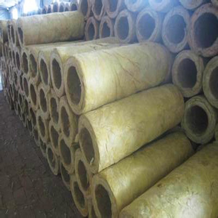 a級防火巖棉管廠生產耐高溫憎水礦巖棉管 復合巖棉管可貼鋁箔