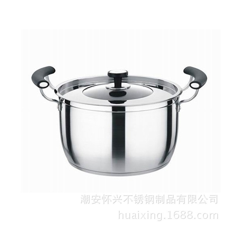 韓式U型復底組合蓋湯鍋 彩塘不銹鋼復底湯鍋大容量