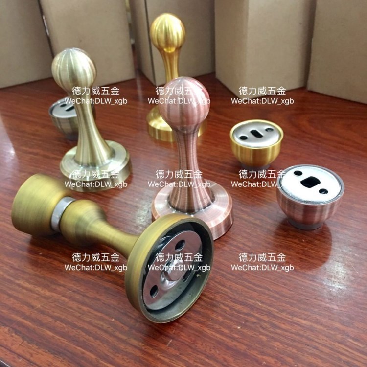 批發不銹鋼強磁門吸門檔電鍍金色紅古青古銅黃古銅門吸