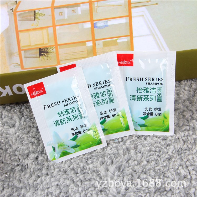 酒店賓館一次性洗發(fā)液袋裝 連鎖酒店洗漱用品洗發(fā)露洗發(fā)水