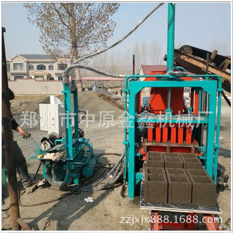新型面包磚機 彩色多孔草坪磚機震動成型植草磚機 六棱護坡磚機