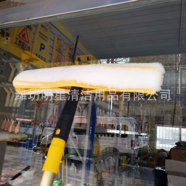 35CM上水器毛頭清潔工具玻璃刮擦替換布白色加厚涂水器抹水器