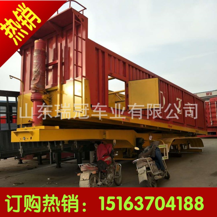 自卸半掛車樣式 后翻自卸半掛車價格|圖片 8米5自卸車以舊換新