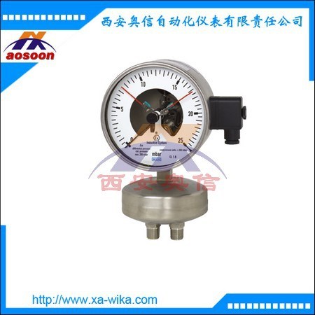 不銹鋼差壓表736.51 wika電接點壓差表