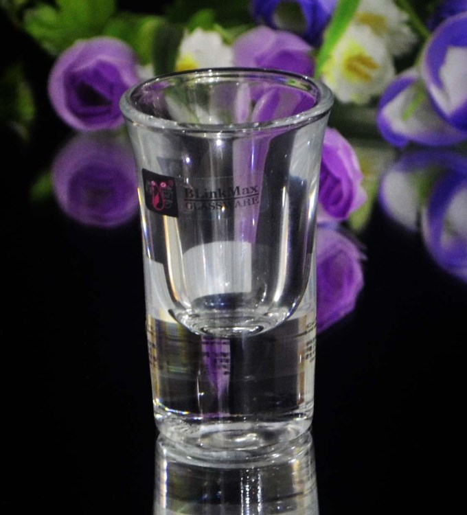 玻璃厚底小白酒杯 喇叭杯 子彈頭杯 優等品 30ML 1504平光