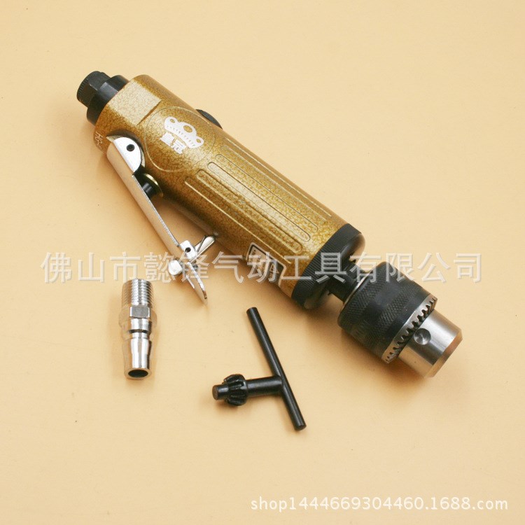 原裝臺灣皇冠HG-4131A直式氣鉆3/8正反轉(zhuǎn)調(diào)速高速攪拌鉆孔機10mm