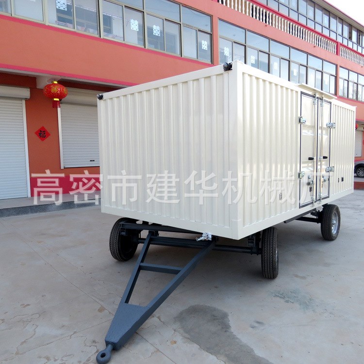 廠家直銷箱式四輪拖車(chē) 定制貨運(yùn)箱式運(yùn)輸半掛車(chē) 可定制廂貨掛車(chē)