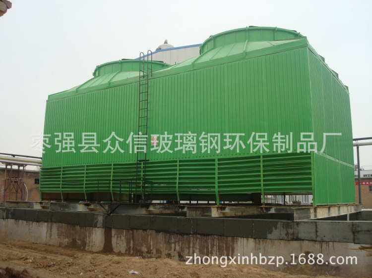 河北供應節能環保超低噪音方型橫流玻璃鋼冷卻塔