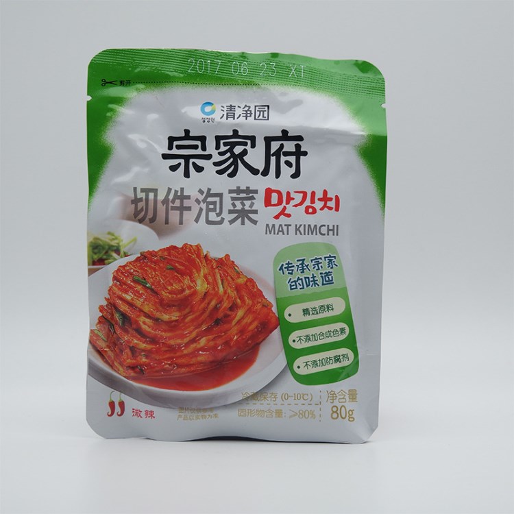 宗家府切件白菜泡菜 80g 便攜泡菜拉面方便面伴侶
