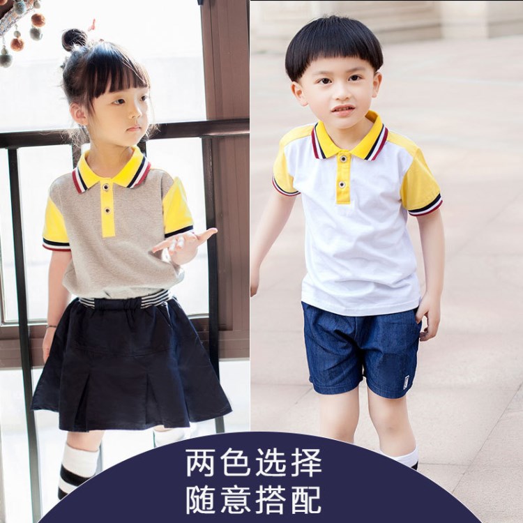 幼儿园园服夏季新款2016学院风格英伦小学生班服校服合唱服装