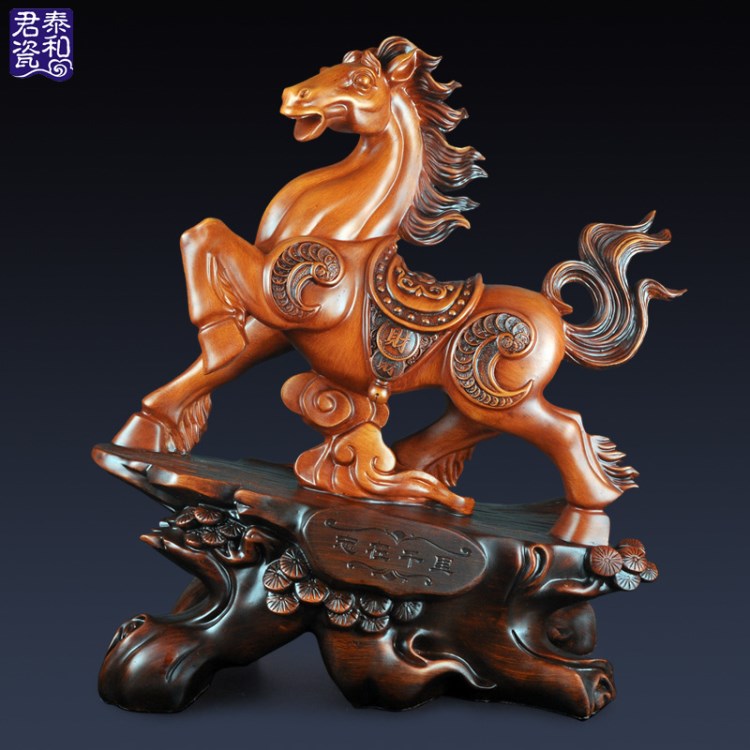 源創精品 廠家直銷樹脂馬擺件工藝品家居裝飾馬到成功居家裝飾品