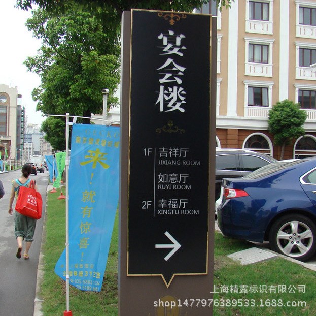 大型精神堡壘 立式不銹鋼導(dǎo)視牌 商場戶外廣告牌制作 導(dǎo)向牌指示