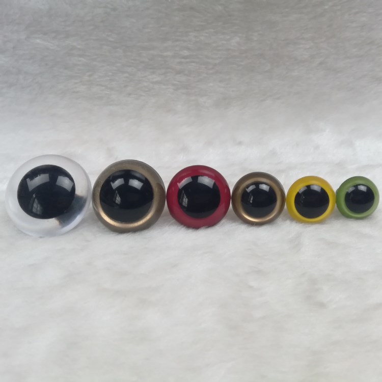長期供應5~60mm塑料水晶眼多款多色眼睛配件 玩具