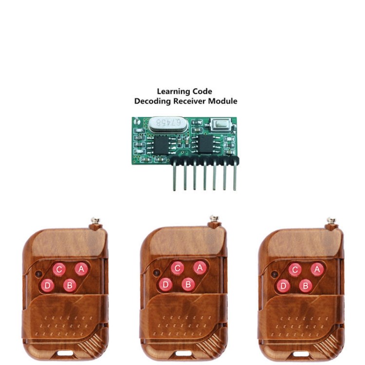 超外差無(wú)線接收發(fā)射模塊遙控器帶解碼四路輸出高電平改裝汽車?yán)?
                                                         style=