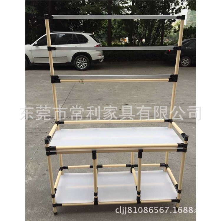 設(shè)計(jì)生產(chǎn)復(fù)合管工作臺(tái) 防靜電工作臺(tái) 雙層工作臺(tái)