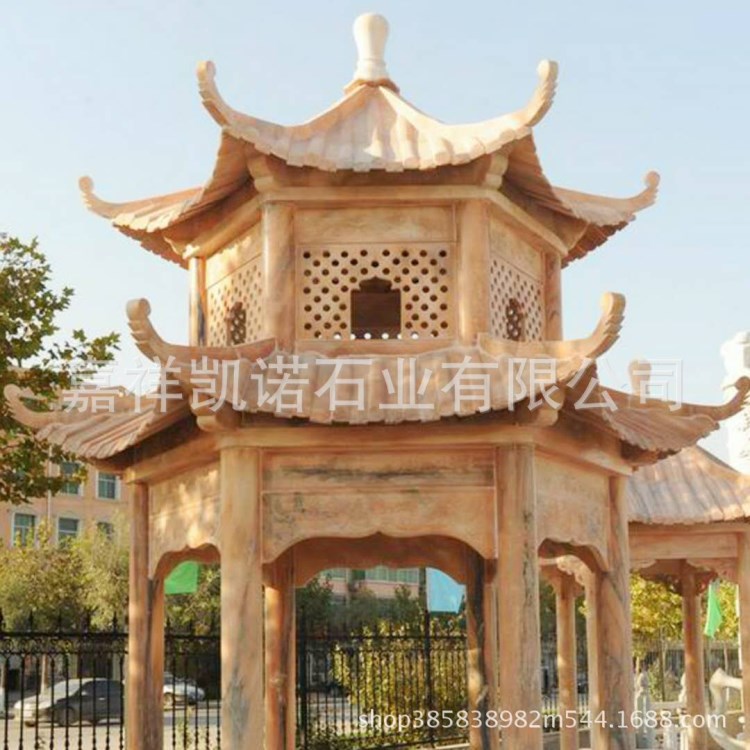 石亭子歐式石亭子 公園 復式園林青石亭涼亭長廊可用