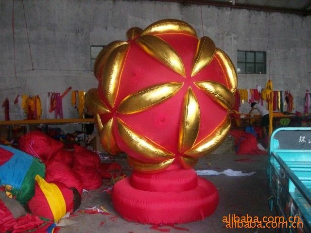供應充氣金色氣模 3米充氣金繡球 慶典用品