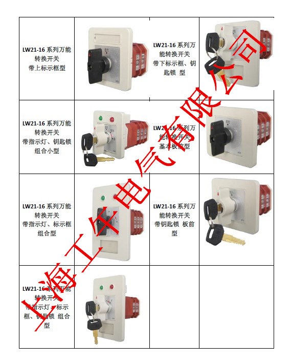 LW21-16D/49.6201.2分合閘萬轉(zhuǎn)開關(guān)@伊萊克斯