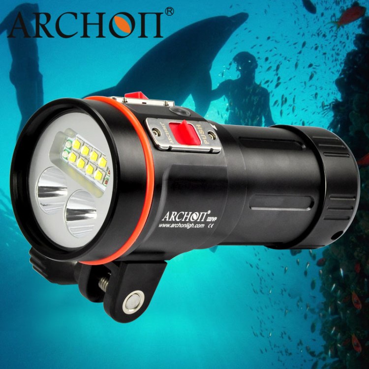 ARCHON奧瞳D37VP潛水手電L2水下照明攝影補光燈潛水設備