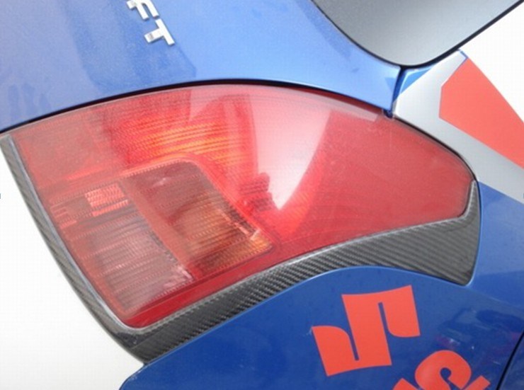 專用于05-11 鈴木SUZUKI 雨燕 SPORT款 碳纖燈眉 雨燕改裝后燈眉