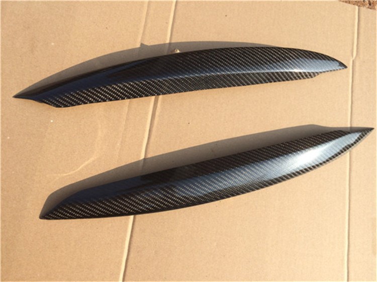 專用大眾高爾夫7 高7 Golf MK7 GTI碳纖維改裝大燈燈眉燈眉 眼眉