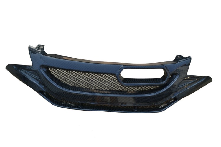 專用于14款新飛度碳纖維改裝中網碳纖維水箱保護網飛度進氣柵JS款